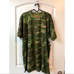 Camouflage Yeti Logo Tee